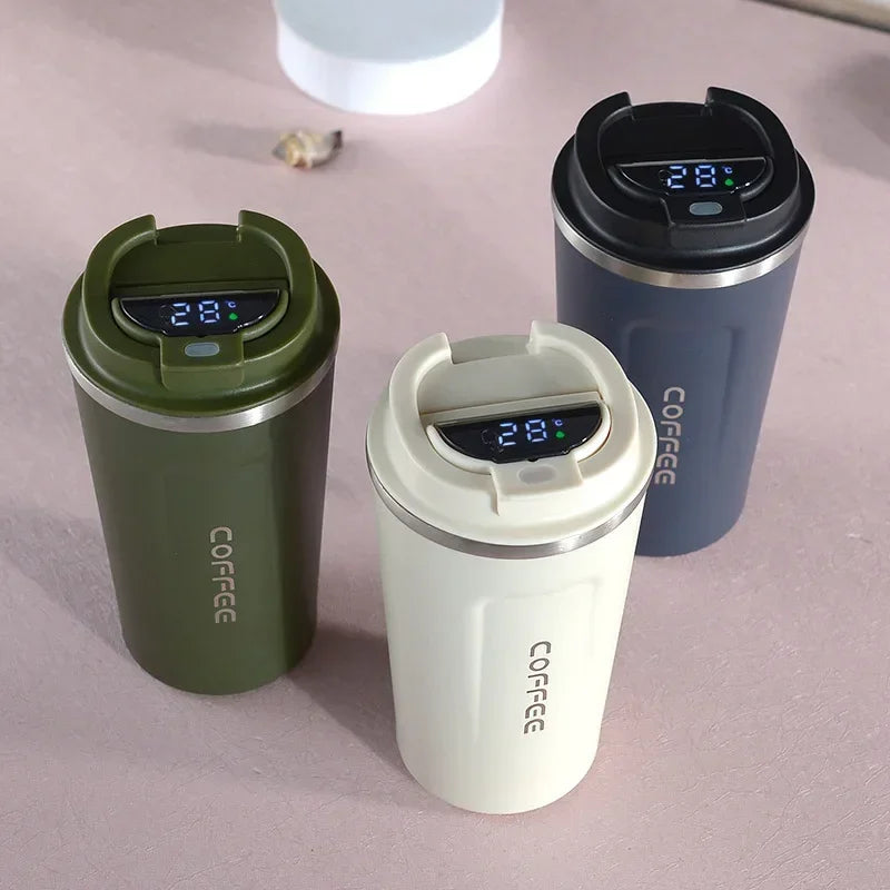 Thermobecher aus Edelstahl mit Smart-Temperaturanzeige – TempMate