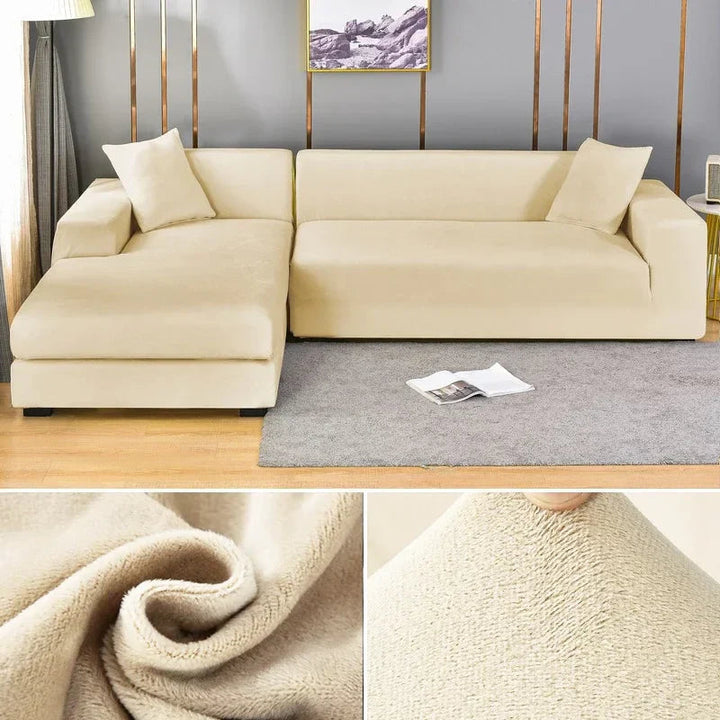 Sofabezug aus Stretch-Samt mit luxuriösem Finish – Sofina