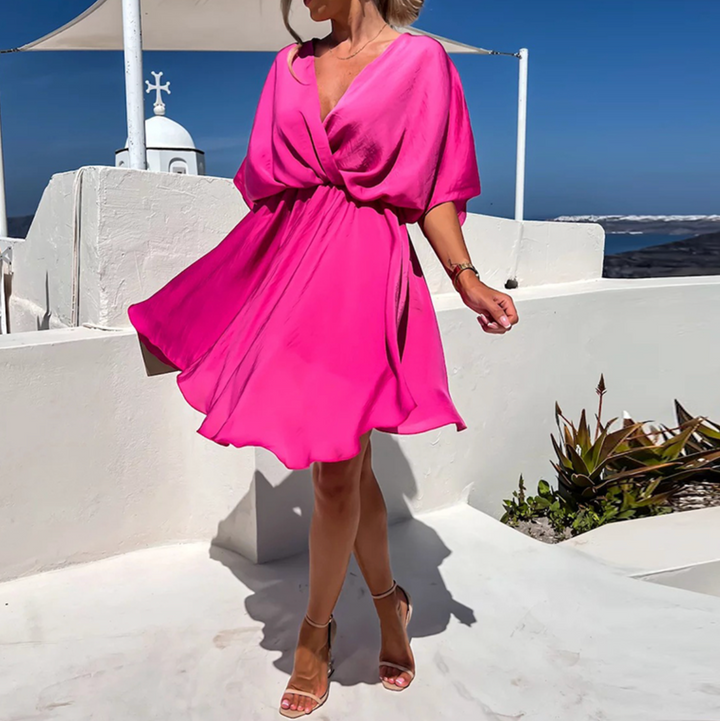 RYLEE | Luxuriöses Satin Wickelkleid