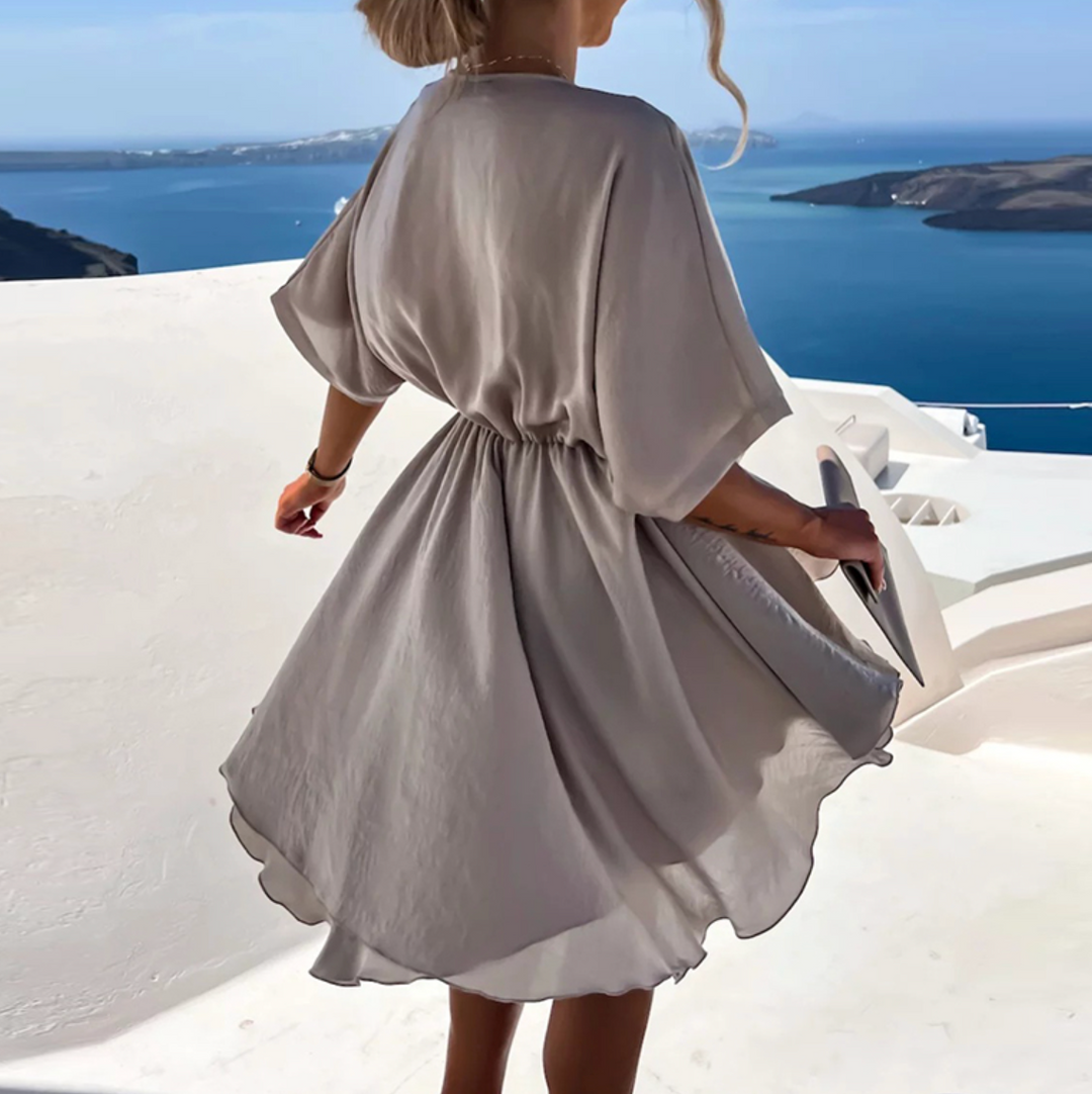 RYLEE | Luxuriöses Satin Wickelkleid