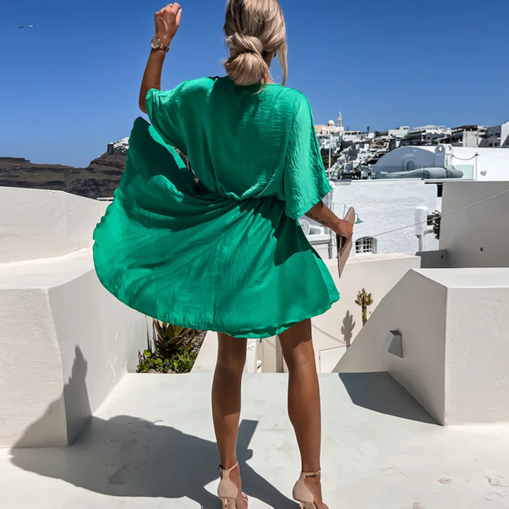 RYLEE | Luxuriöses Satin Wickelkleid