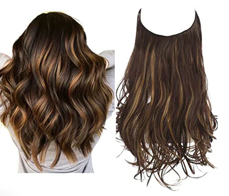 SecretHair | Premium Echthaar-Extensions | 100% REMY-Qualität | Volumen und Länge Ohne Nähte | Natürlicher Glanz | Hitzebeständig und Langlebig