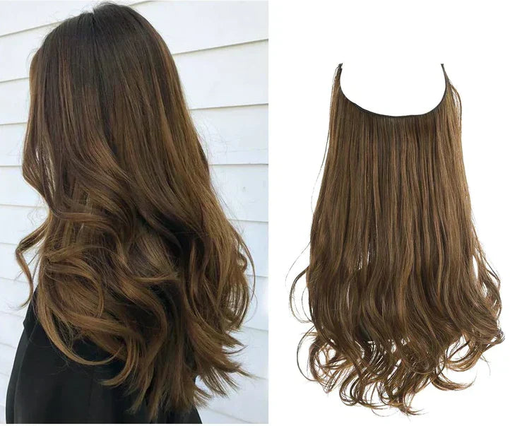 SecretHair | Premium Echthaar-Extensions | 100% REMY-Qualität | Volumen und Länge Ohne Nähte | Natürlicher Glanz | Hitzebeständig und Langlebig