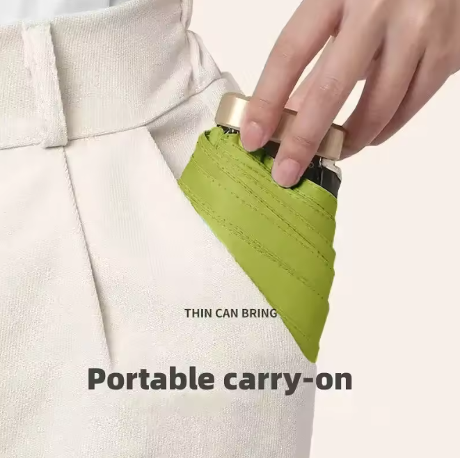 Kompakter Mini-Taschenschirm mit UV-Schutz