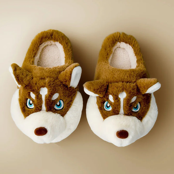 Süsse Husky-Damenpantoffeln – Novi
