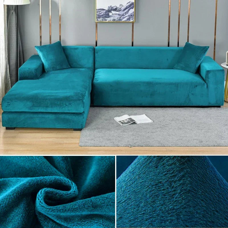 Sofabezug aus Stretch-Samt mit luxuriösem Finish – Sofina