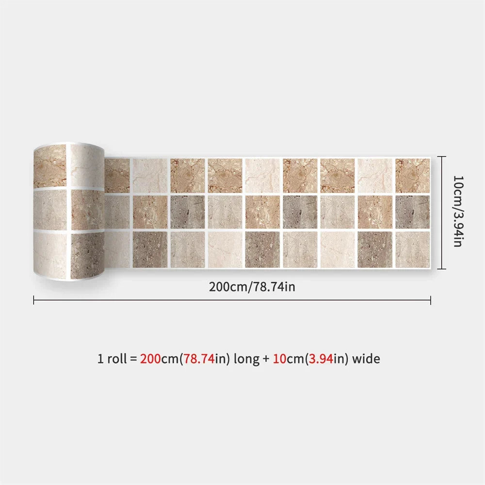 DecoMosaic Wasserdichte Mosaik Wandaufkleber