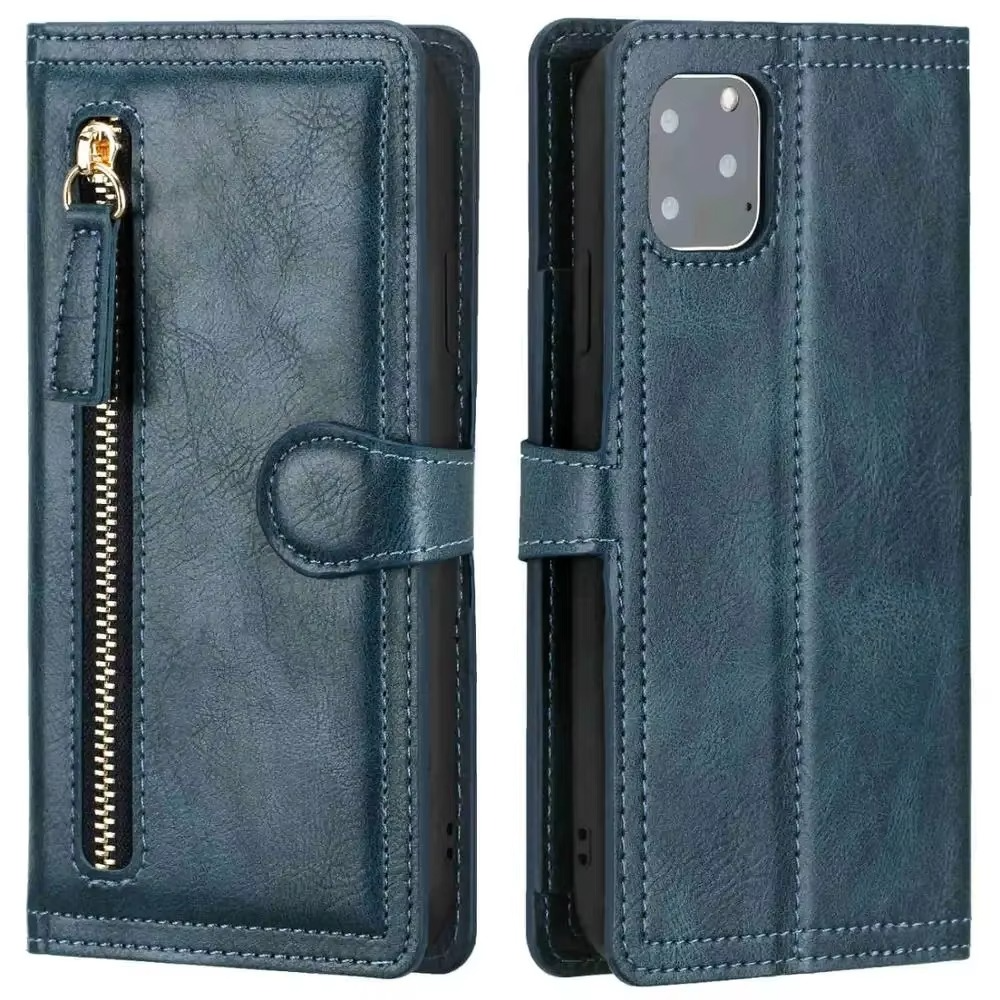 Premium-Leder-Flip-Wallet für iPhone & Hülle mit Ständer
