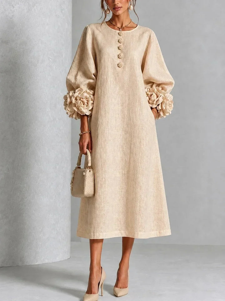 Midikleid mit Blumenmuster