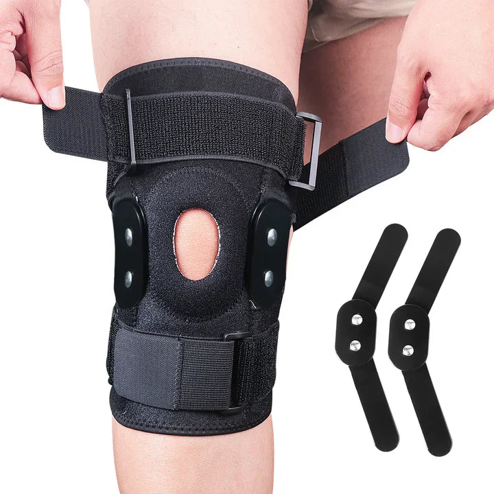 Verstellbare Kniebandage mit Scharnier