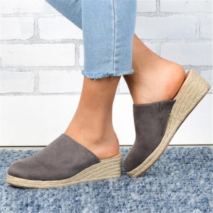 Retro-schicke Keilabsatz-Sandalen - Vera