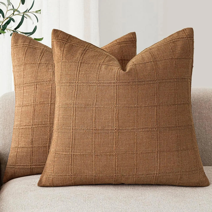 Chenara - Boho-Kissenbezug aus Chenille