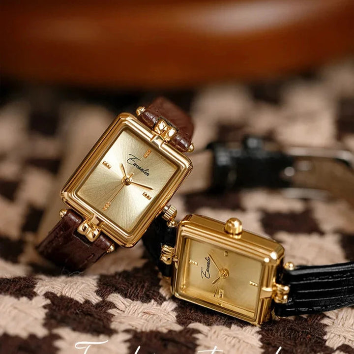 Sienna - Elegante Quarzuhr mit goldenem Armband