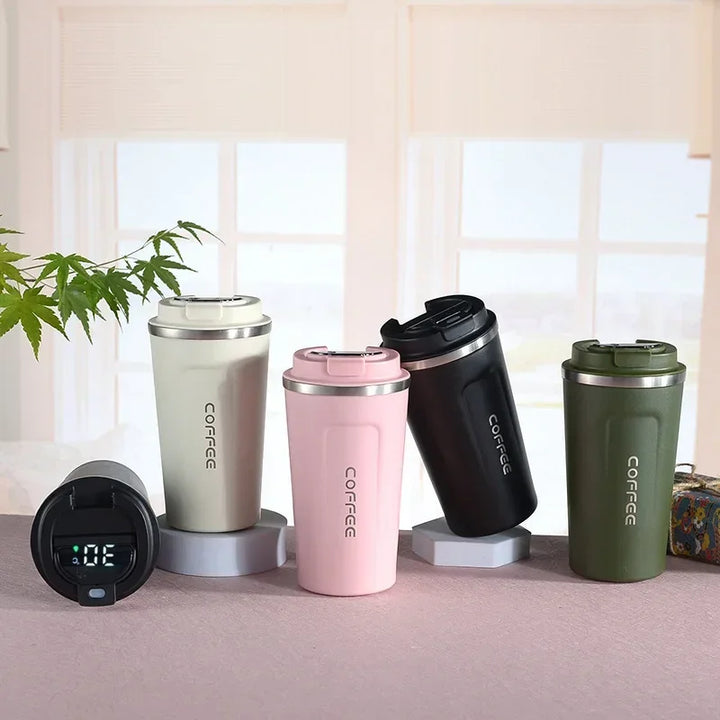 Thermobecher aus Edelstahl mit Smart-Temperaturanzeige – TempMate