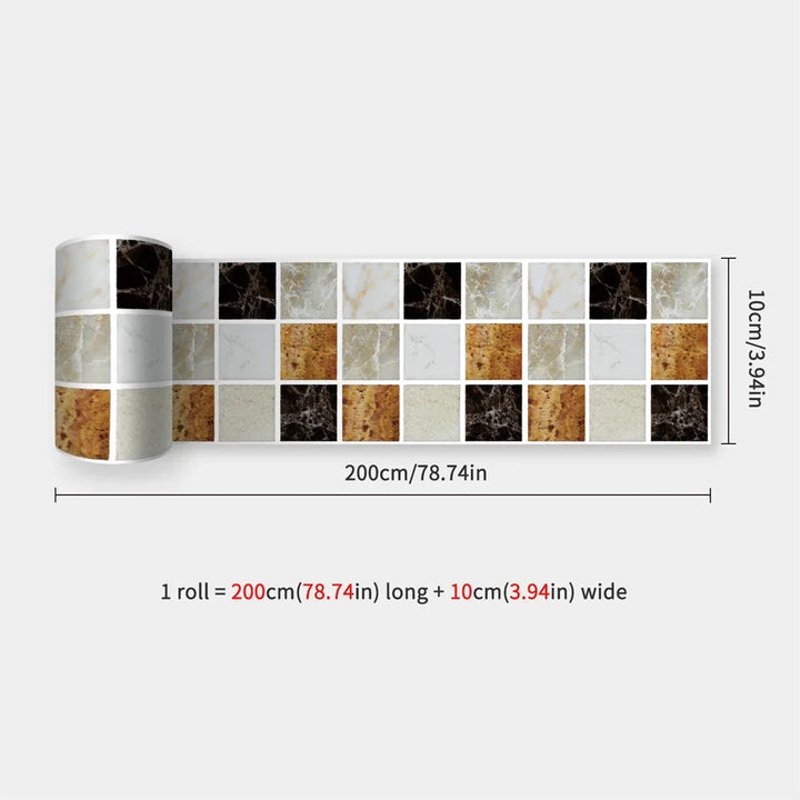 DecoMosaic Wasserdichte Mosaik Wandaufkleber