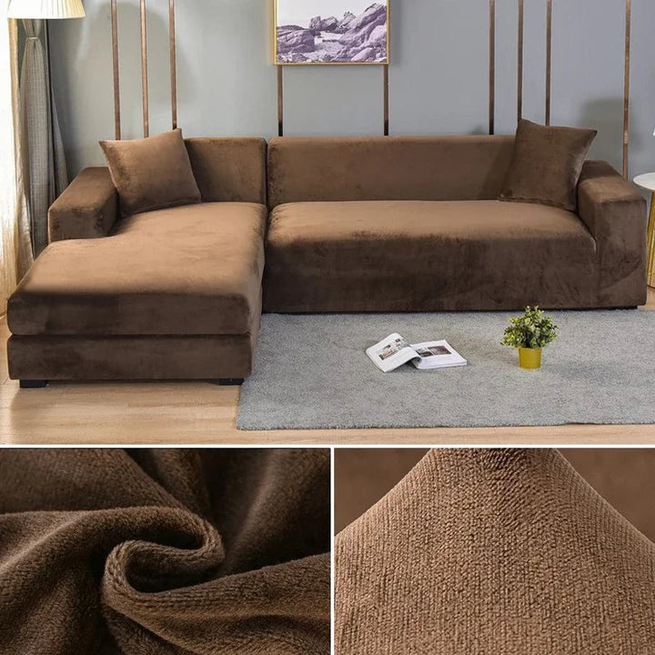 Sofabezug aus Stretch-Samt mit luxuriösem Finish – Sofina
