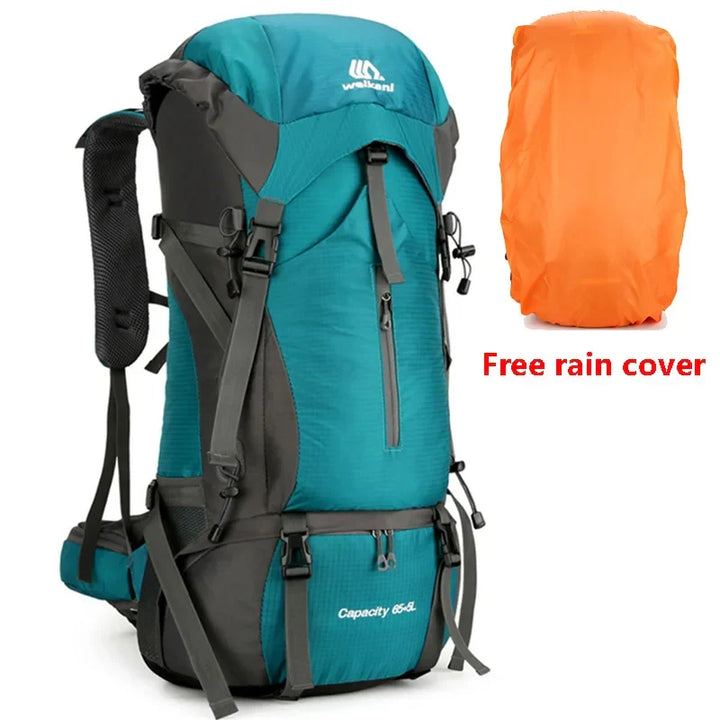Alpivento 70L Trekkingrucksack | Wasserdichter Campingrucksack mit Regenschutz | Großer Outdoor-Rucksack für Wandern, Bergsteigen und Reisen  Marke: