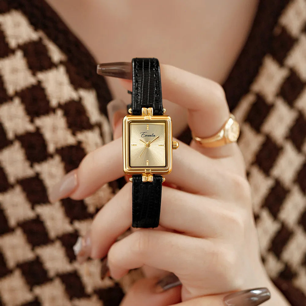 Sienna - Elegante Quarzuhr mit goldenem Armband