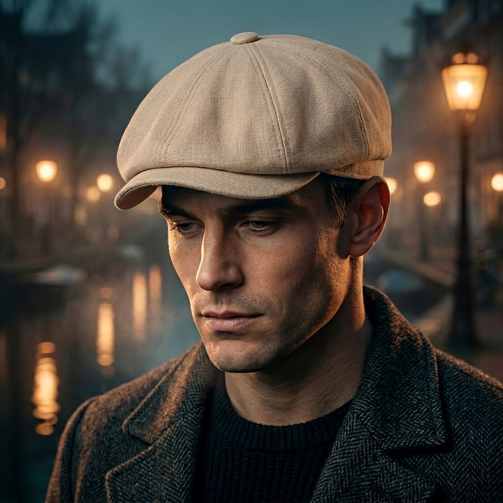Vintage-Schiebermütze – klassische Newsboy-Mütze im Retro-Stil