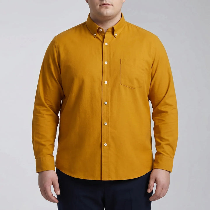 Slim-Fit-Hemd mit langen Ärmeln und Button-down-Kragen - Bobby