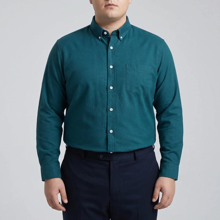 Slim-Fit-Hemd mit langen Ärmeln und Button-down-Kragen - Bobby