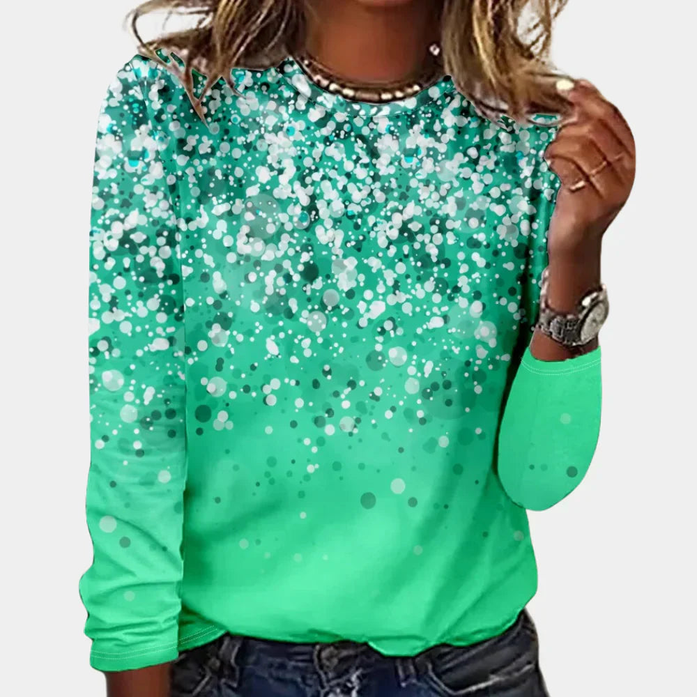 Stylischer Schneeflocken-Pullover für Damen