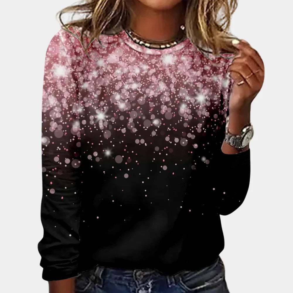 Stylischer Schneeflocken-Pullover für Damen