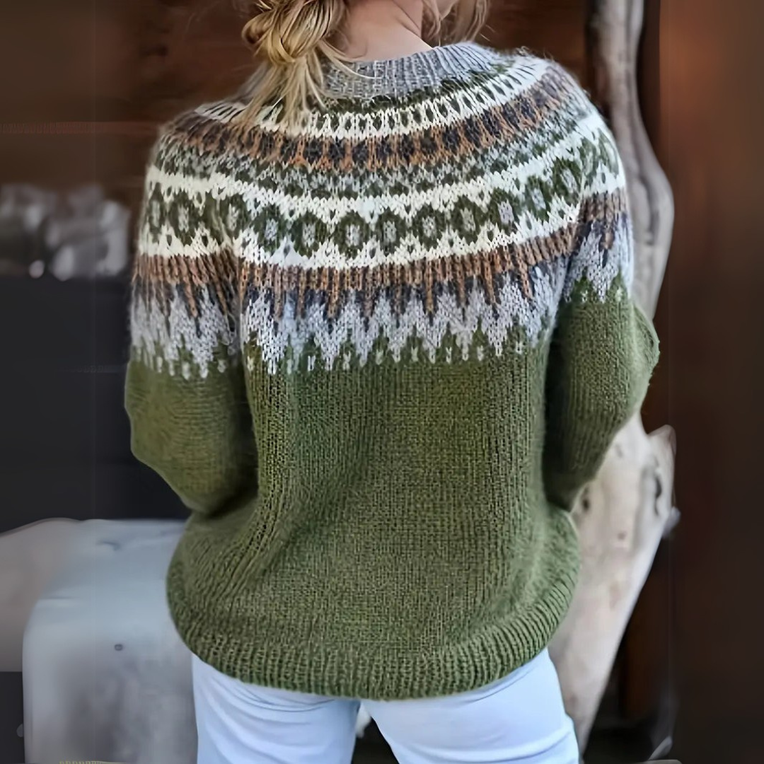 Sophie Mohair-Pullover mit Rundhalsausschnitt