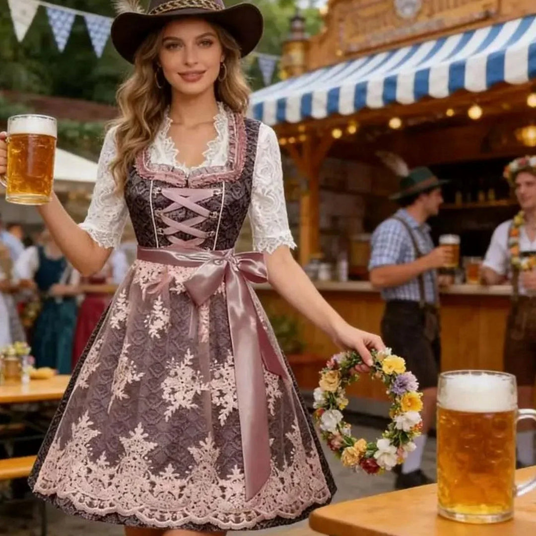 Sophie Dirndl 3-teilig mit Spitze und Schürze | Trachtenkleid