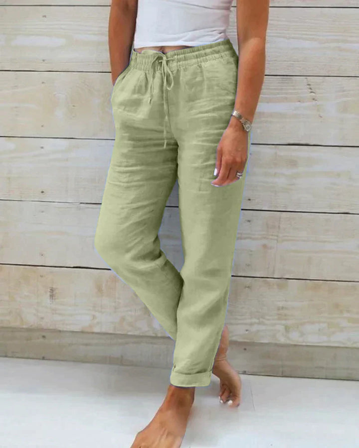 Lässige Leinenhose für Damen