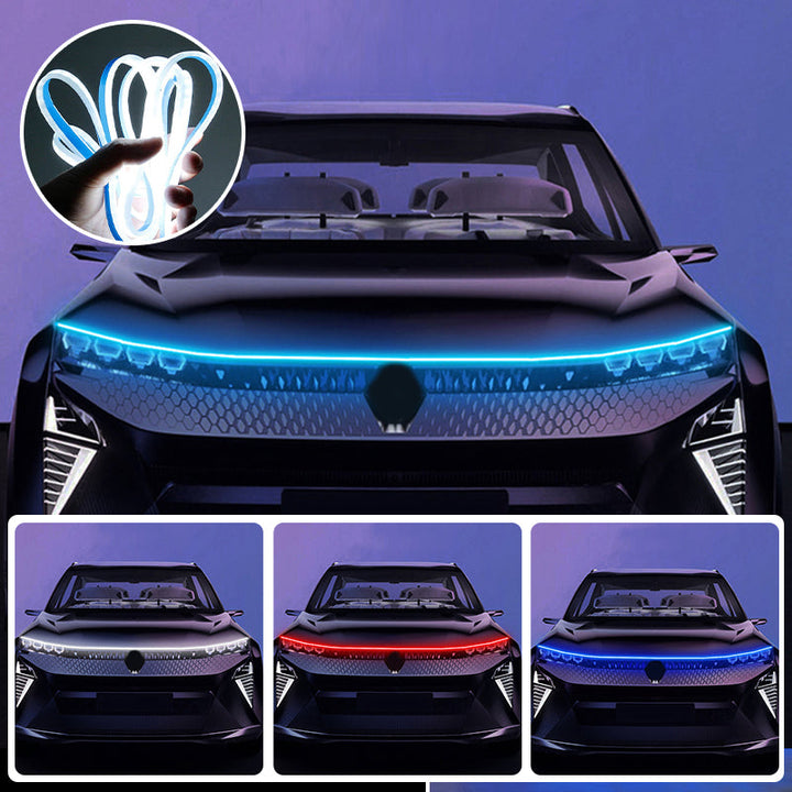 Lichtleiste | Motorhauben-Licht fürs Auto | Flexibel und Wasserdicht | GlowHood