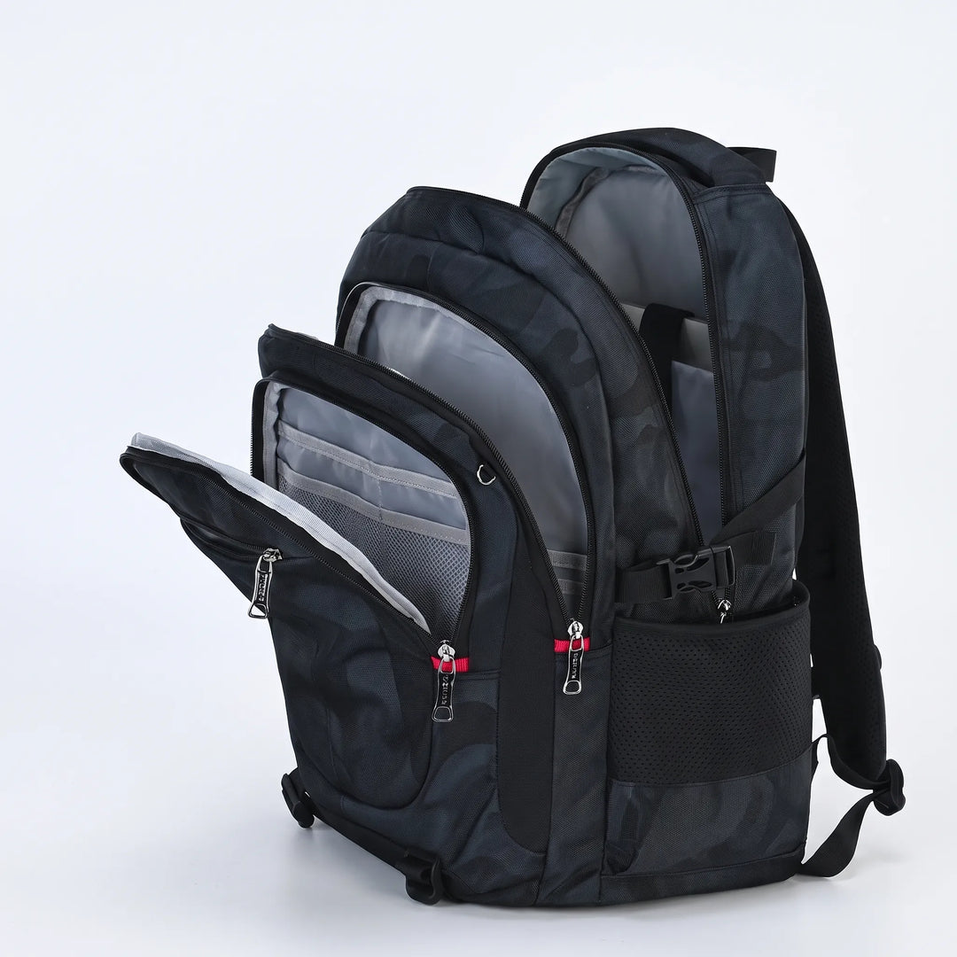 Strukturierter Schulrucksack mit mehreren Fächern - Zenthos