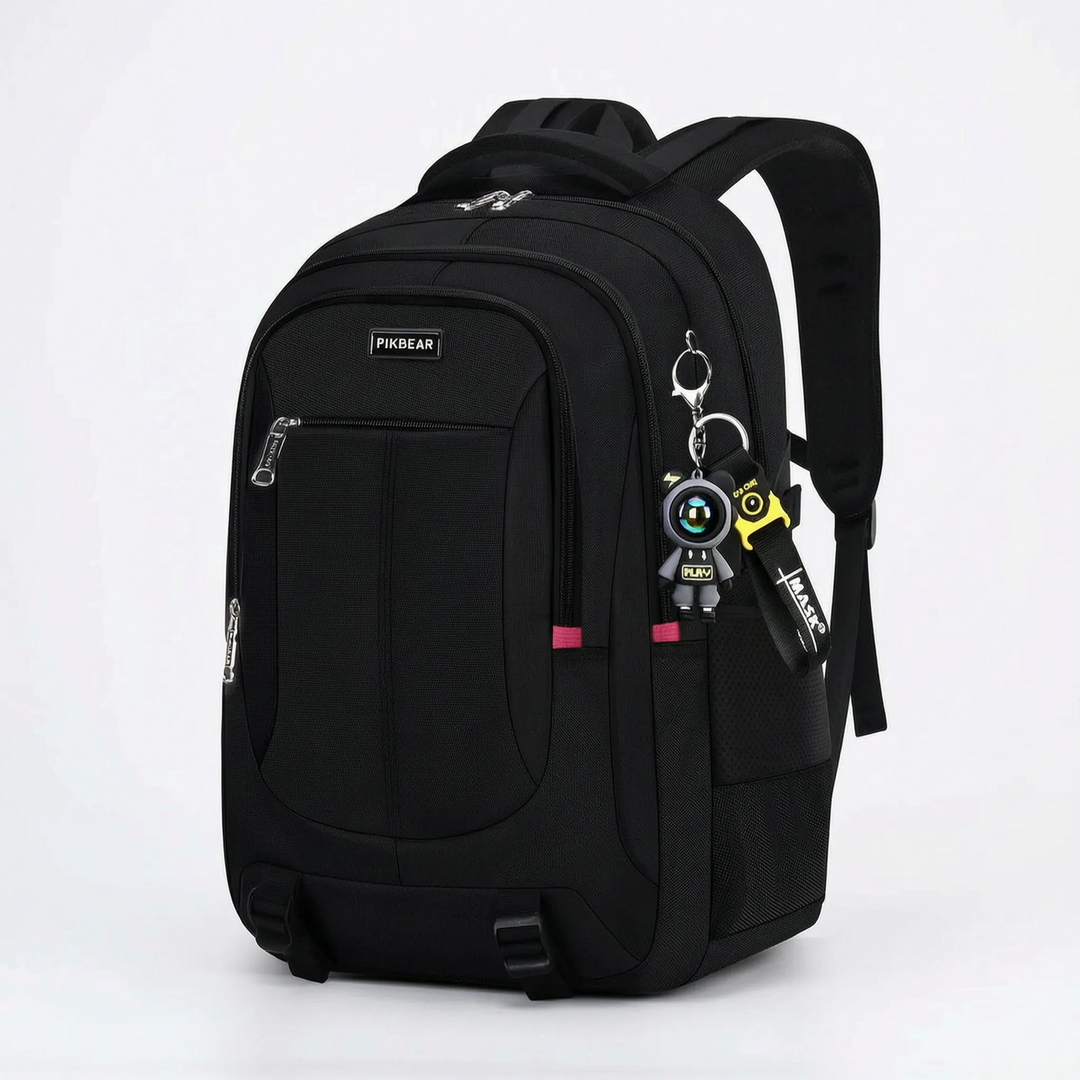 Strukturierter Schulrucksack mit mehreren Fächern - Zenthos