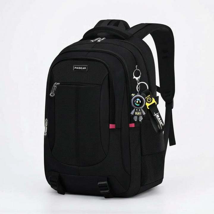 Strukturierter Schulrucksack mit mehreren Fächern - Zenthos