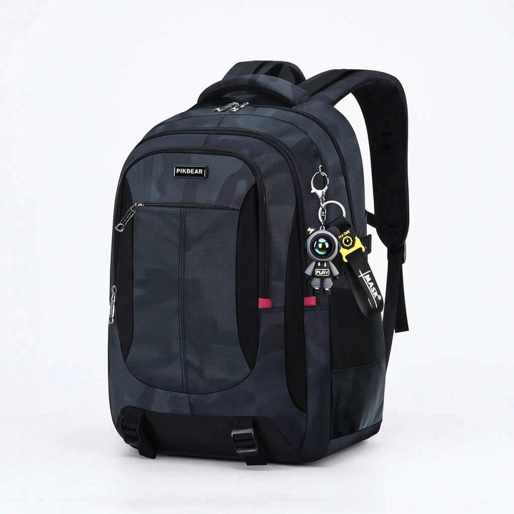 Strukturierter Schulrucksack mit mehreren Fächern - Zenthos