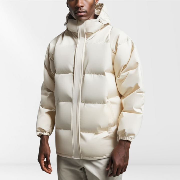 Gesteppte Herren-Pufferjacke mit Kapuze – Elias