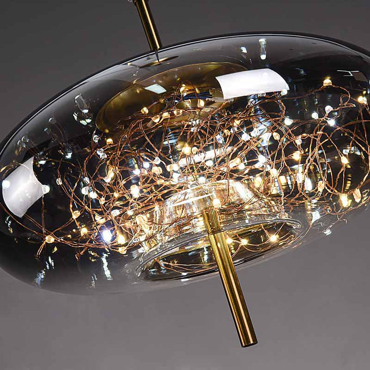 AstraGlow Modern Suspension Light | Luxuriöse LED-Hängeleuchte fürs Nachttischchen