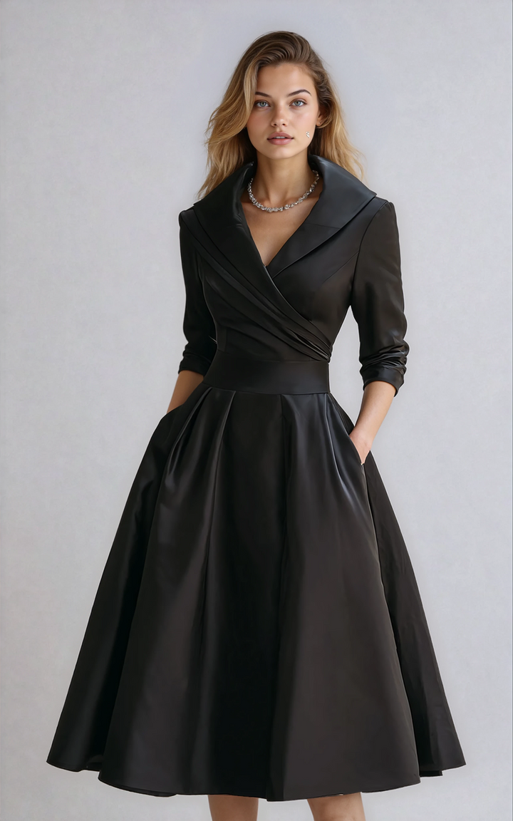 Taillierte Midi-Kleid - Emilie