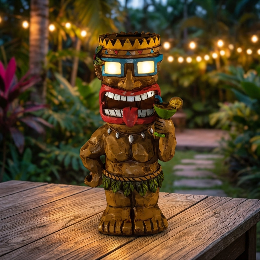 Tiki-inspirierte Aussenleuchte – LuminTiki