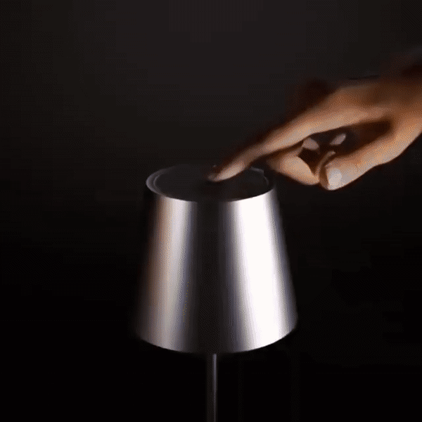 Kabellose Tischlampe | Minimalistisches Design | Dimmbares LED-Licht