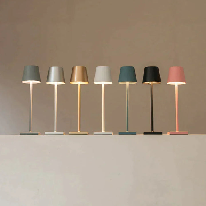 Kabellose Tischlampe | Minimalistisches Design | Dimmbares LED-Licht