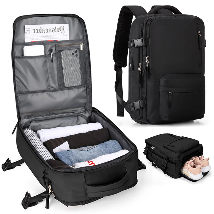 Multifunktionaler Damenrucksack 35 L mit USB-Anschluss