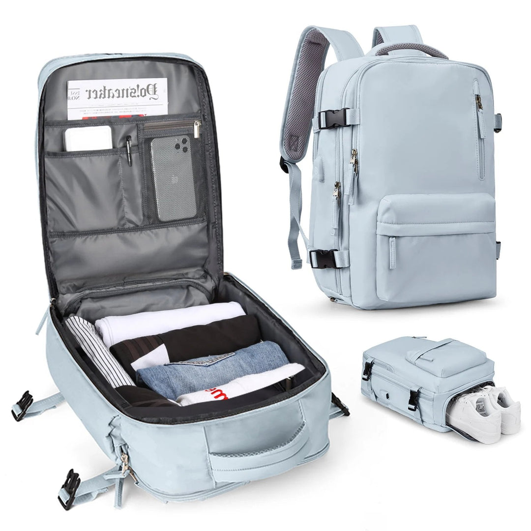 Multifunktionaler Damenrucksack 35 L mit USB-Anschluss