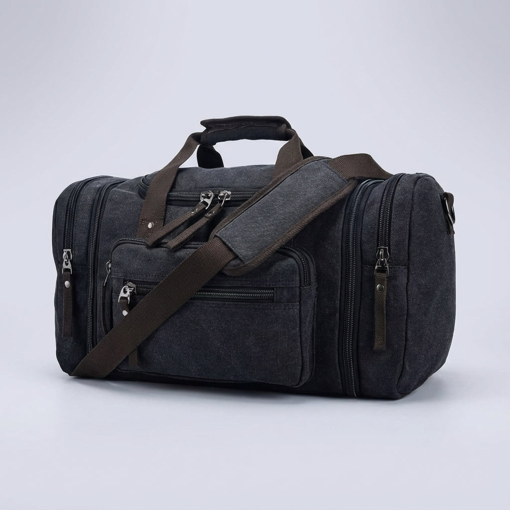 Erweiterbare Canvas-Wochenendtasche - WeekenderPro