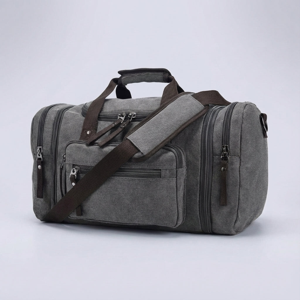Erweiterbare Canvas-Wochenendtasche - WeekenderPro