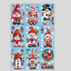 XL-Fensteraufkleber-Set – Weihnachtsmann-Motiv (9 Bögen)
