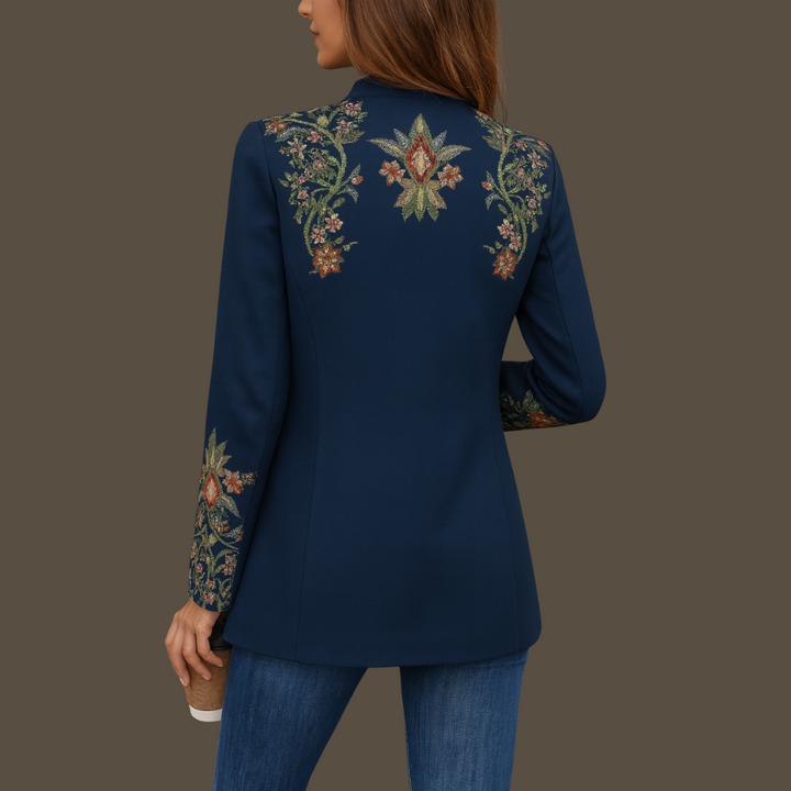 Tweed-Strickjacke