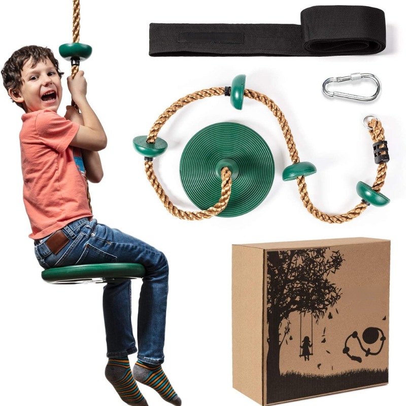Kletterseil und Gartenschaukel mit Plattform – JungleRope