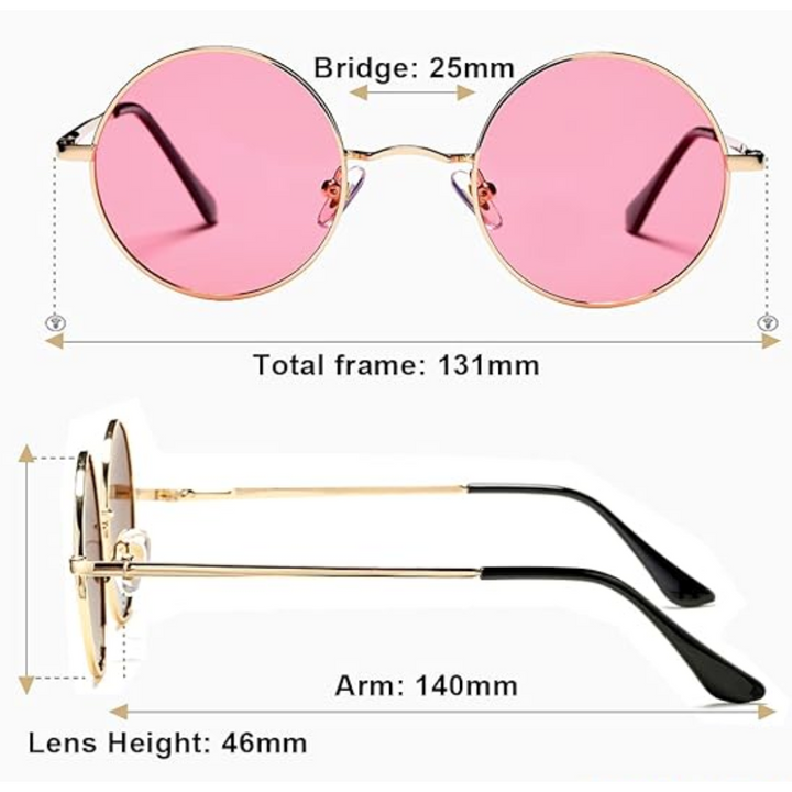 Retro-Sonnenbrille rund, polarisiert - Lennon
