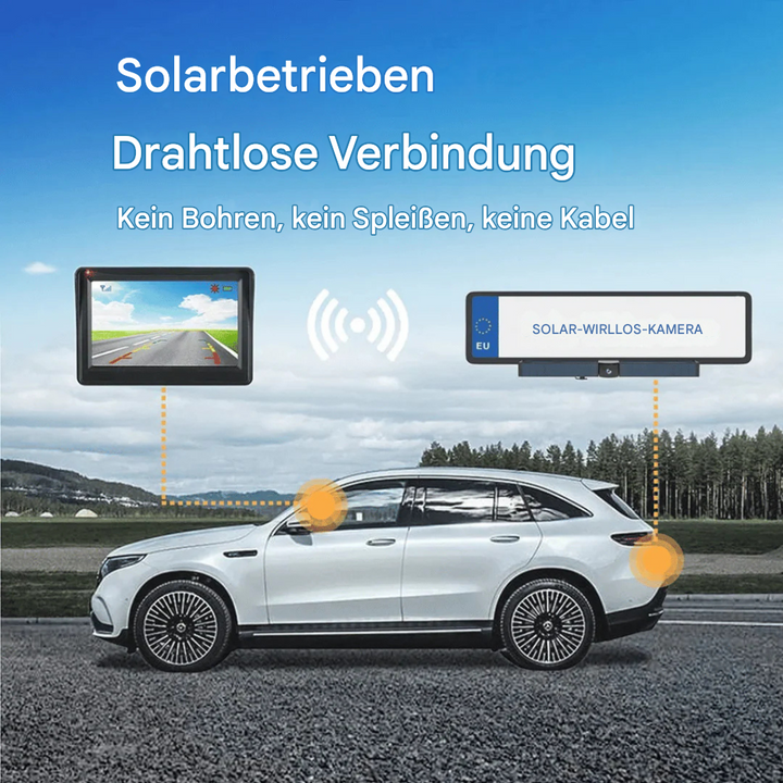 Solarbetriebene HD-Rückfahrkamera